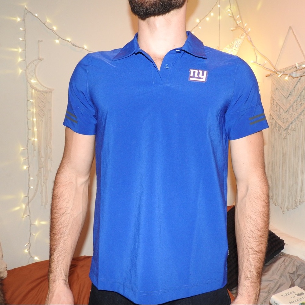 Nike dry fit, NY Giants, athletic polo
